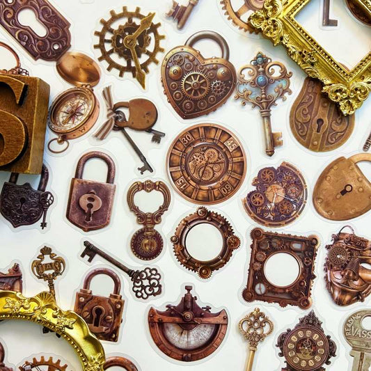 Timeworn Iron Sticker 50PCS