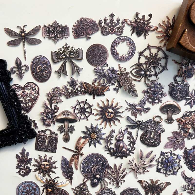 Aged Bronze Sticker 100PCS