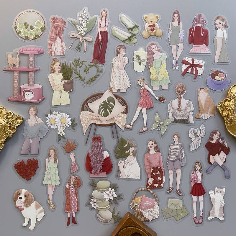 Pink Wander Sticker 40PCS