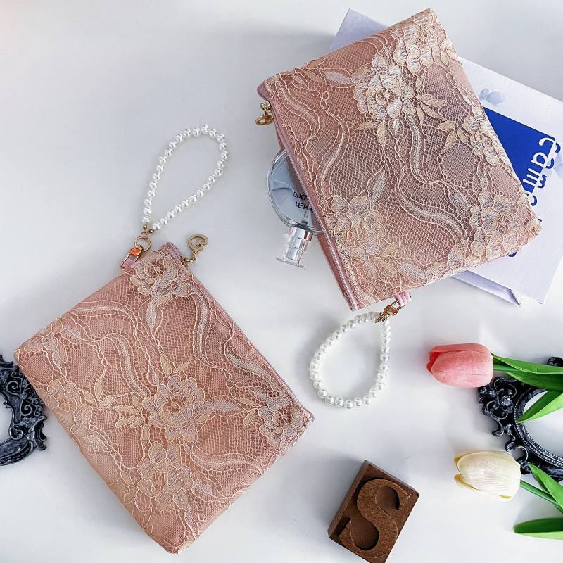 Pearl Lace Pouch