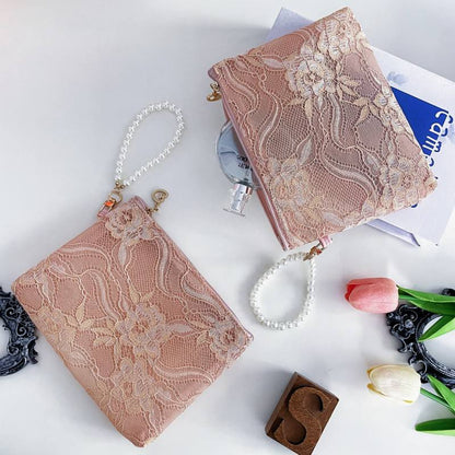 Pearl Lace Pouch