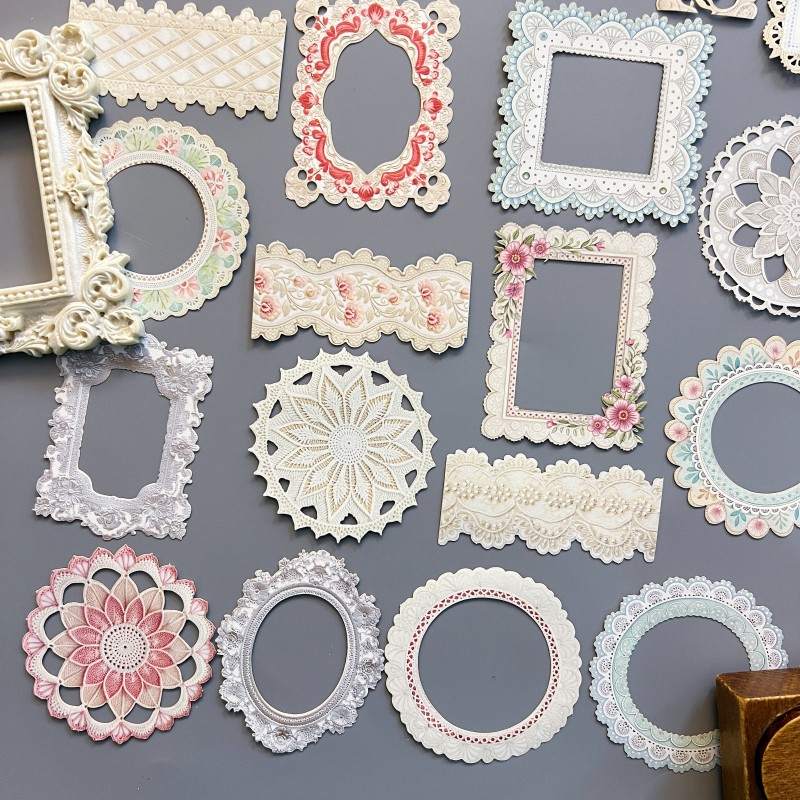 Lace Pattern Sticker 40PCS