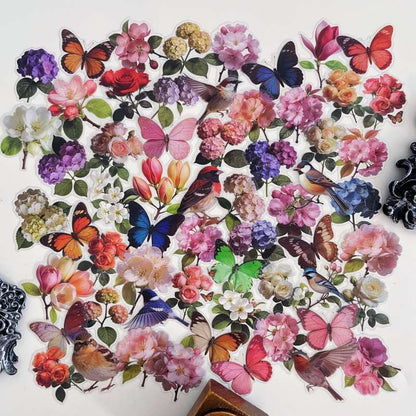 Petal Swarm Sticker 60PCS