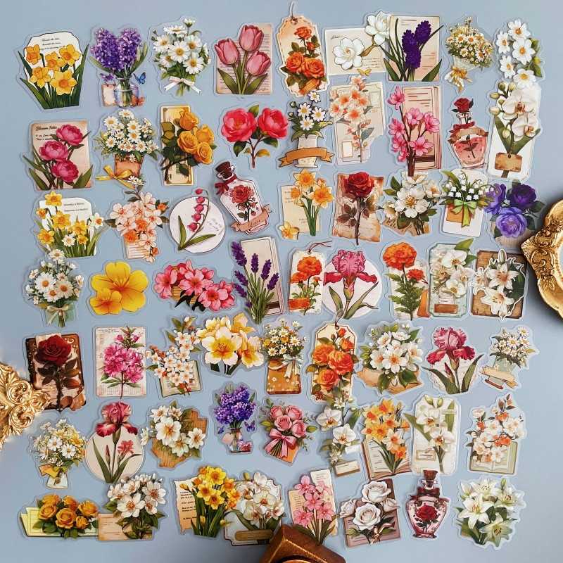 Rural Bloom Sticker 62PCS