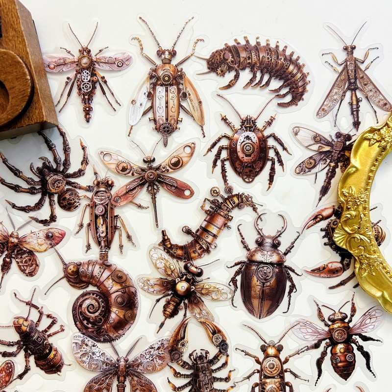 Punk Insects Sticker 50PCS