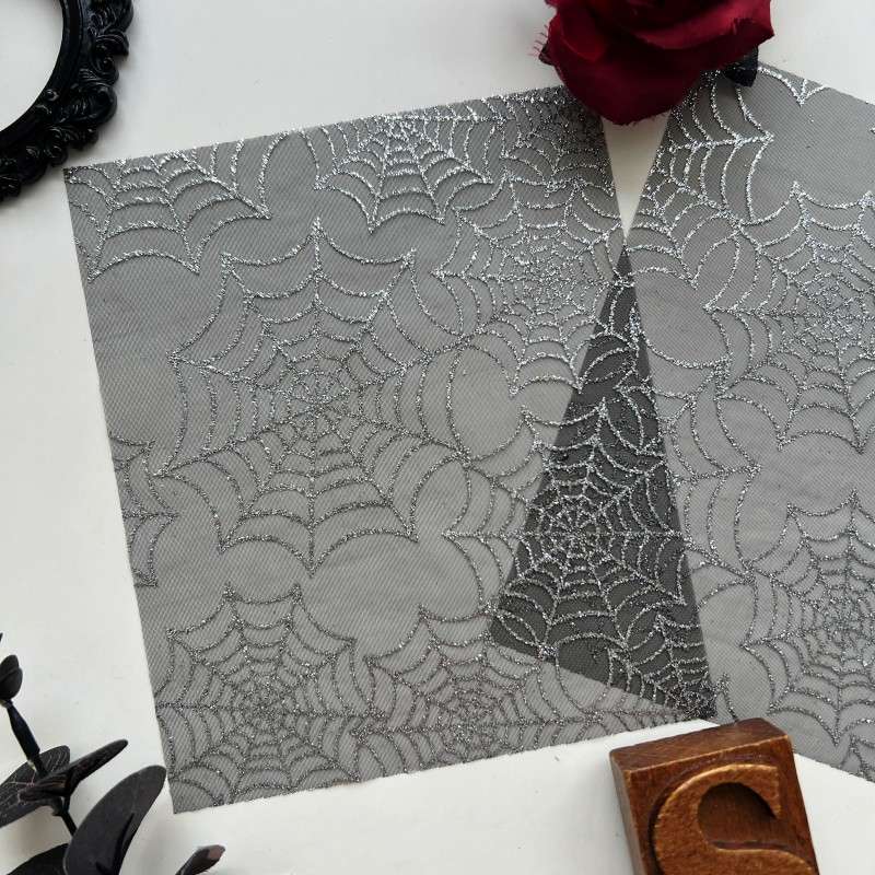 Silvery Cobweb Meshes 2PCS