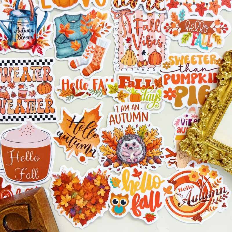 Happy Fall Sticker 50PCS