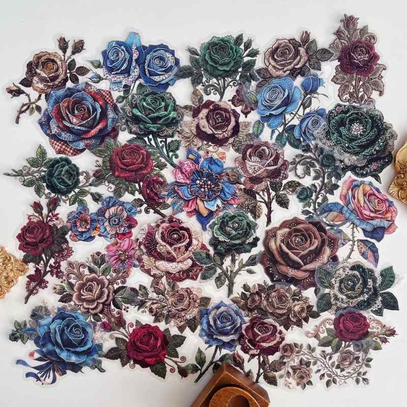 Textile Petal Sticker 32PCS