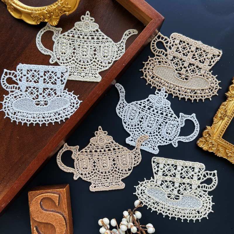 Teatime Embroidered Patch 6PCS