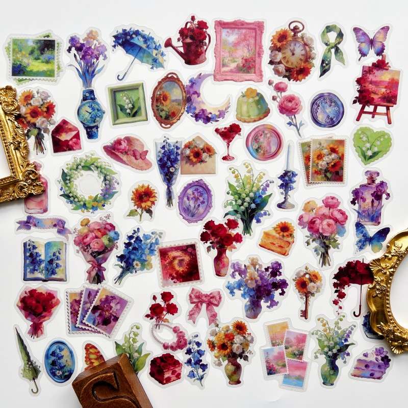 Dream Among Flowers Sticker 60PCS