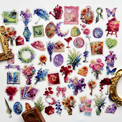 Dream Among Flowers Sticker 60PCS