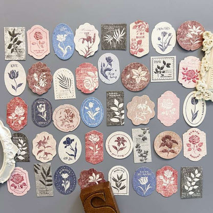 Hazy Flower Sticker 40PCS