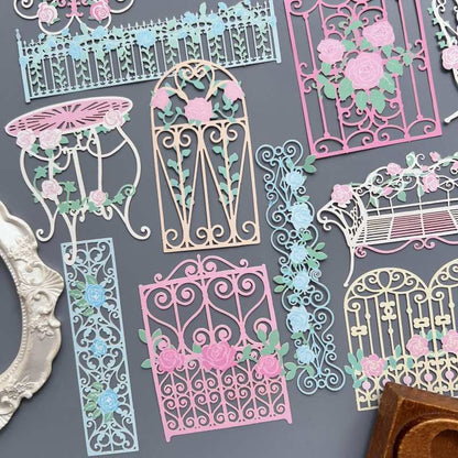 Iron Fence Die-Cut Papers 24PCS