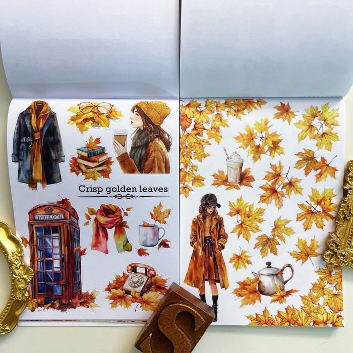 Caramel Crunch Sticker Book 20Sheets