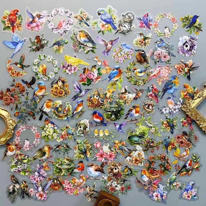 Bird Collection Sticker 90PCS