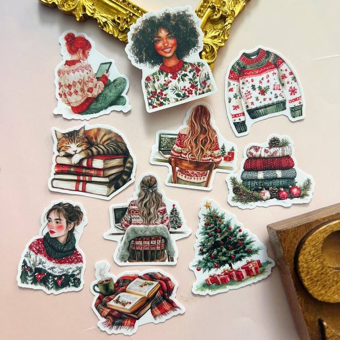 Christmas Reads Sticker 20PCS