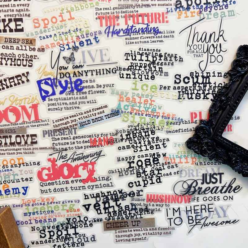 Whispers Between Words Sticker 100PCS