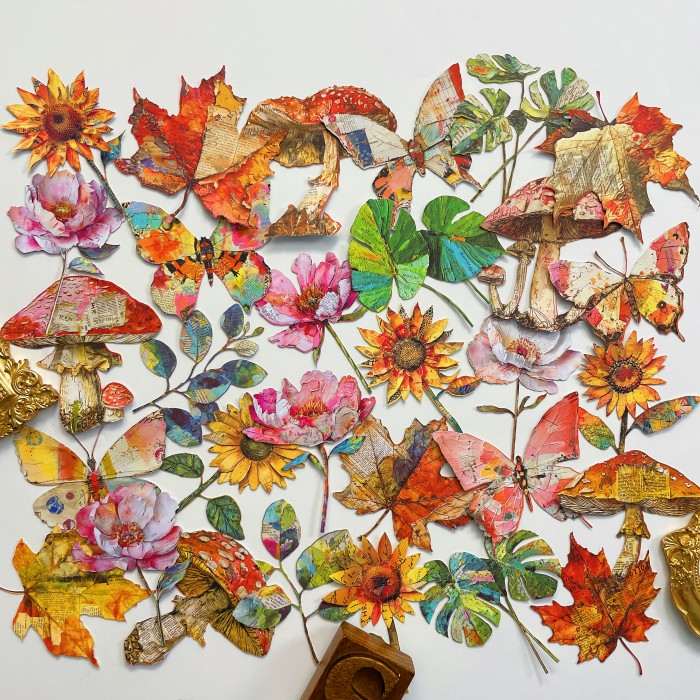 Paper Bouquet Sticker 30PCS