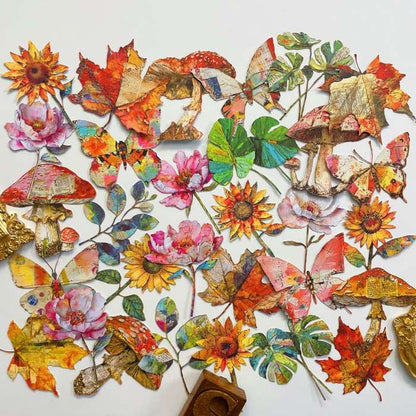 Paper Bouquet Sticker 30PCS