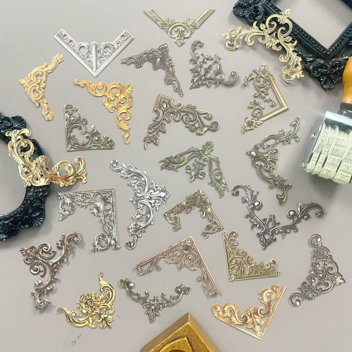 Baroque Corner Sticker 24PCS – Soto Studios
