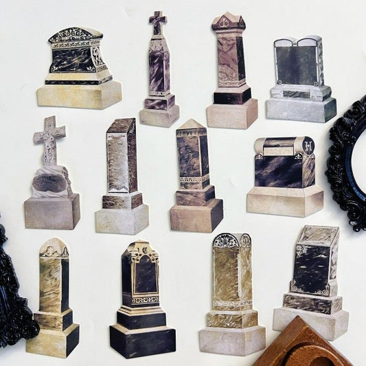 Tomb Echo Collage Paper 12PCS