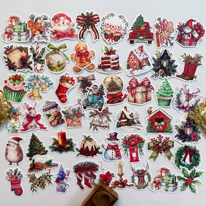 Watercolor Noel Sticker 50PCS