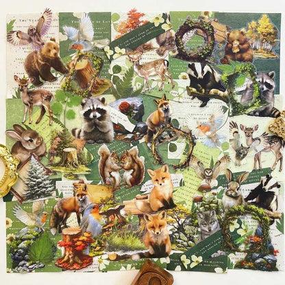 Leafy Refuge Ephemera Mystery Kit 90PCS