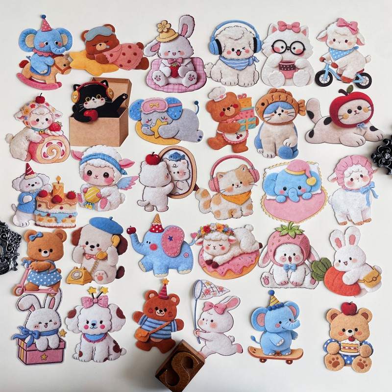 Furry Diary Sticker 30PCS