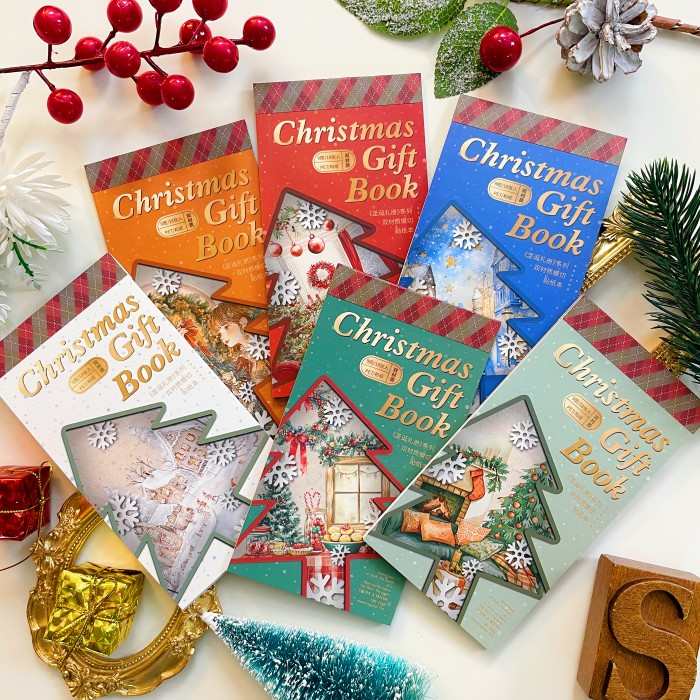 Christmas Gift Book Sticker Book 18Sheets