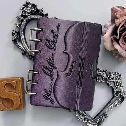 Amethyst Violin Glow Loose-Leaf Journal