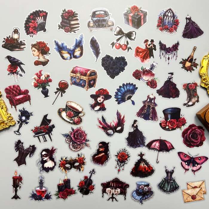 Masquerade Ball Sticker 50PCS