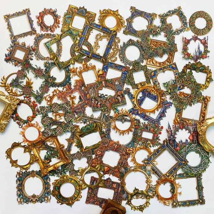 Medieval Emblems Sticker 60PCS