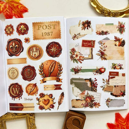 Autumn Herbarium Sticker Book 20Sheets