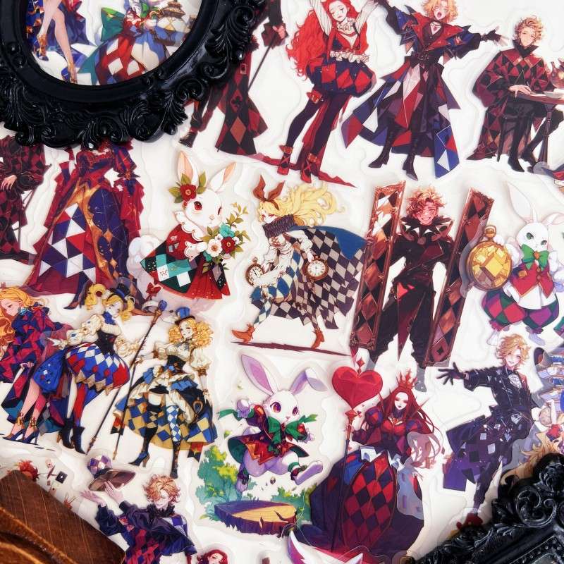 Harlequin Wonderland Sticker 60PCS
