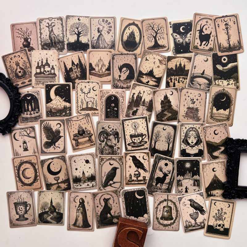 Gothic Tarot Sticker 50PCS