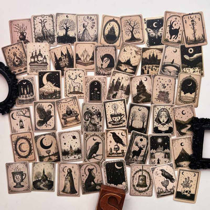 Gothic Tarot Sticker 50PCS