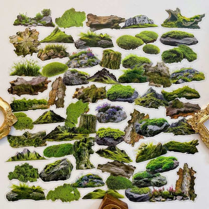 Lush Moss Sticker 60PCS