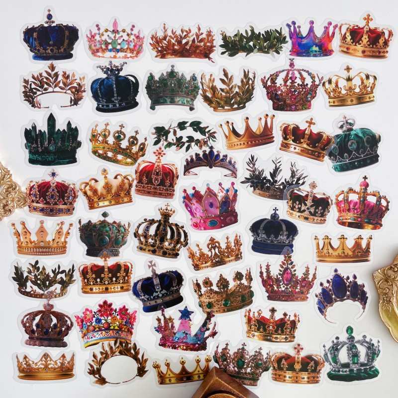 Crown Sticker 48PCS