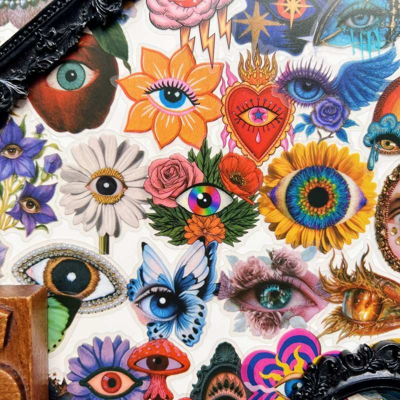 Eye Mystic Sticker 50PCS