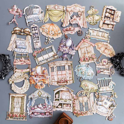Rococo Antiques Sticker 30PCS