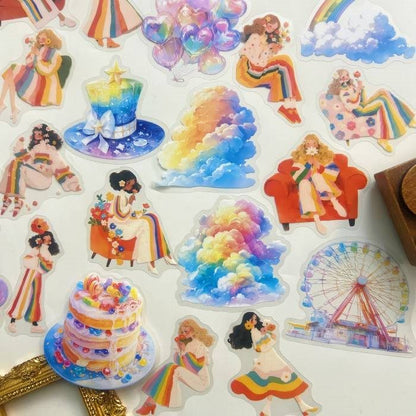 Sweet Rainbow Sticker 30PCS