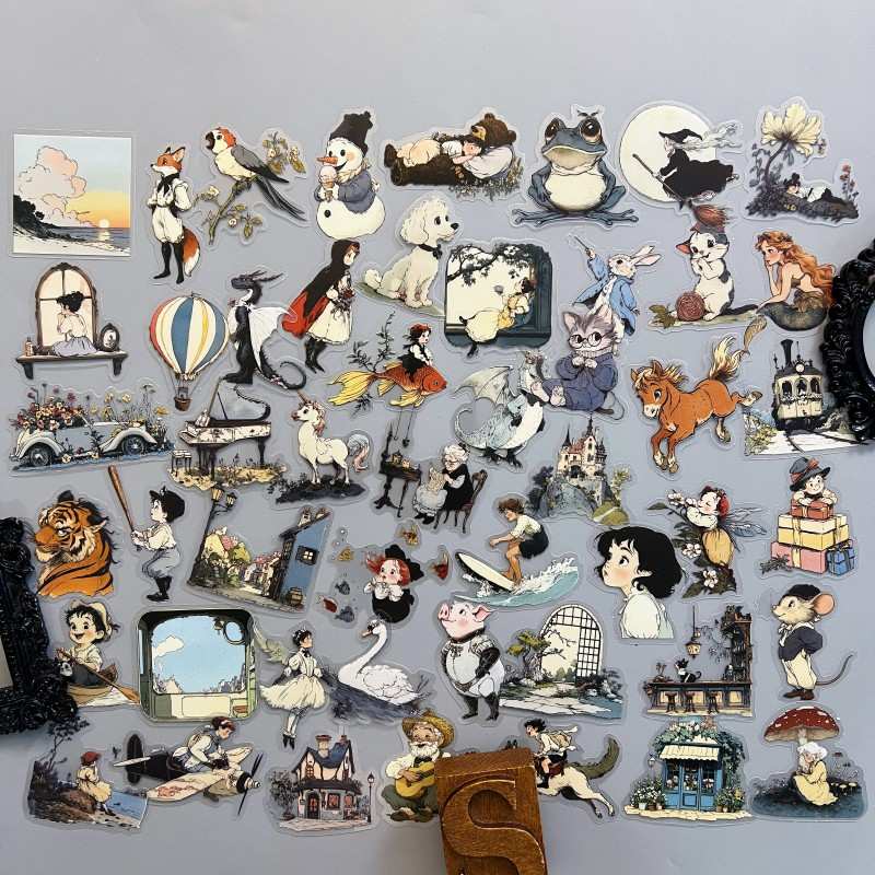 Cute Characters Sticker 50PCS