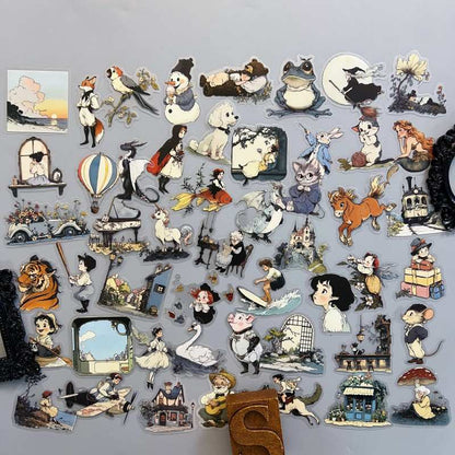 Cute Characters Sticker 50PCS