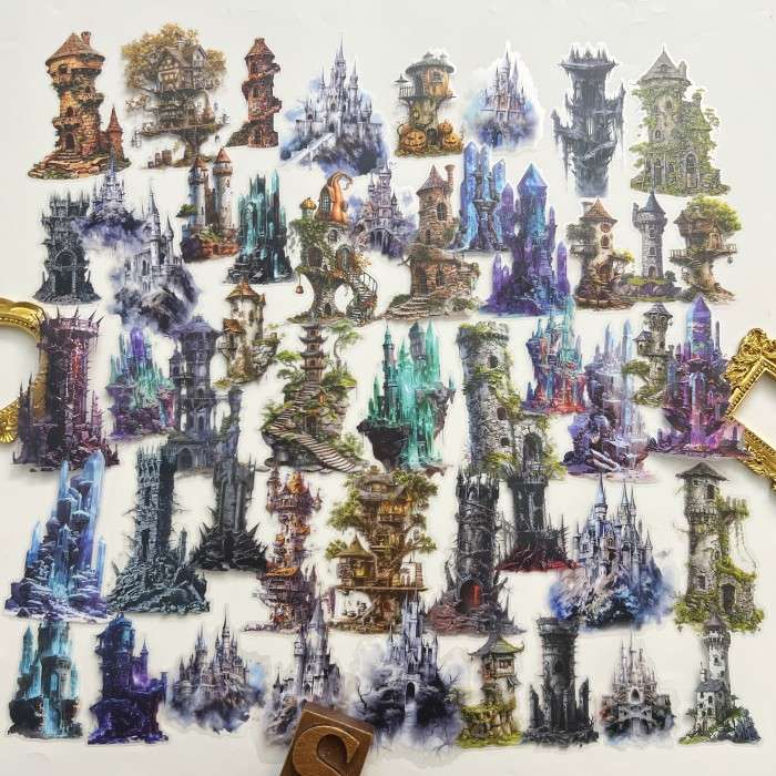 Wizard Spire Sticker 50PCS