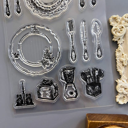 Daily Cutlery Clear Stamp