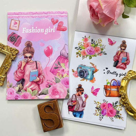 Fashion Girl Sticker Book 20Sheets