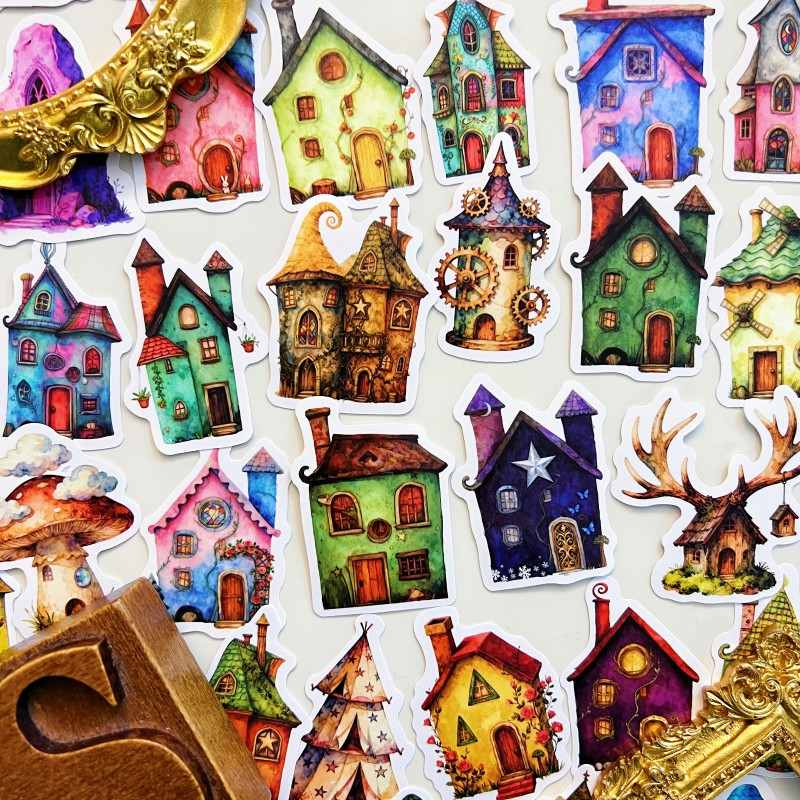 Weird Cabin Sticker 56PCS