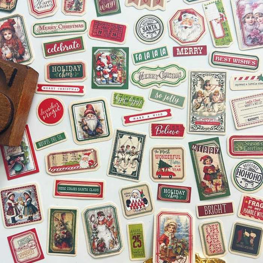 Nostalgic Holiday Stickers 100PCS