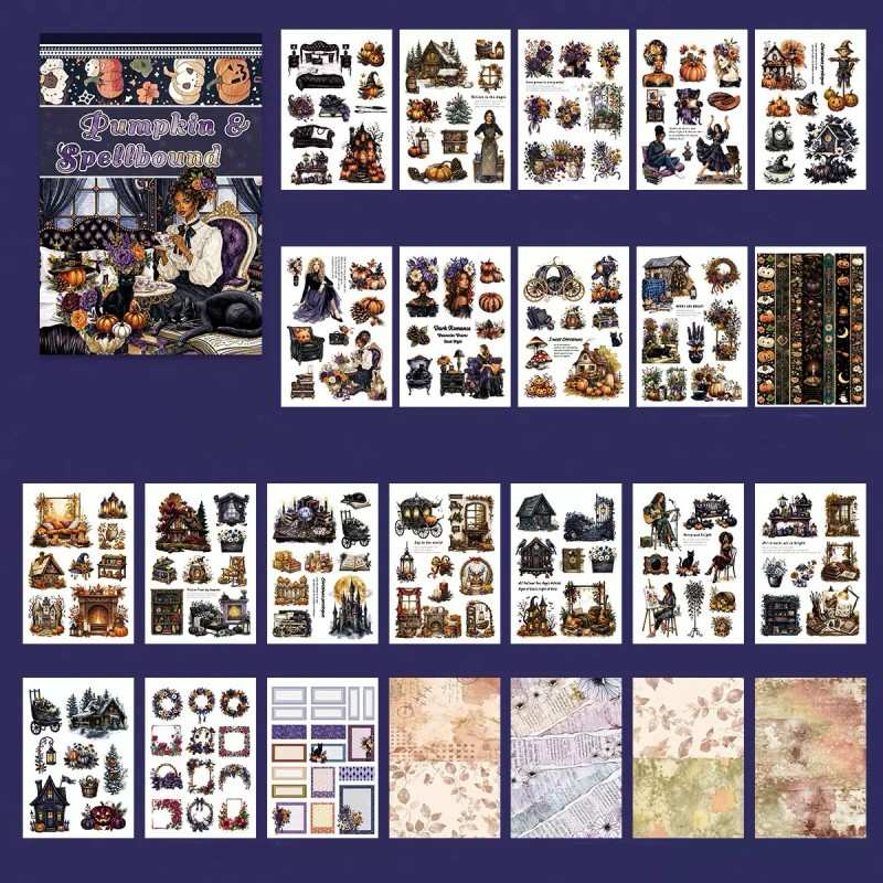 Pumpkin & Spellbound Sticker Book 24Sheets