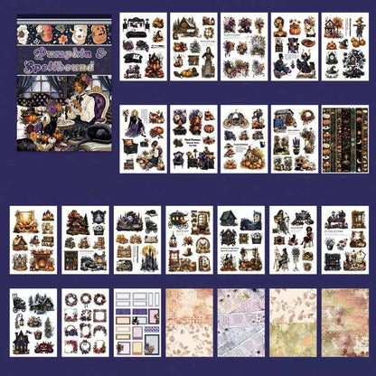 Pumpkin & Spellbound Sticker Book 24Sheets